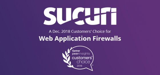 Sucuri Named December 2018 Gartner Customers’ Choice for Web Application Firewalls