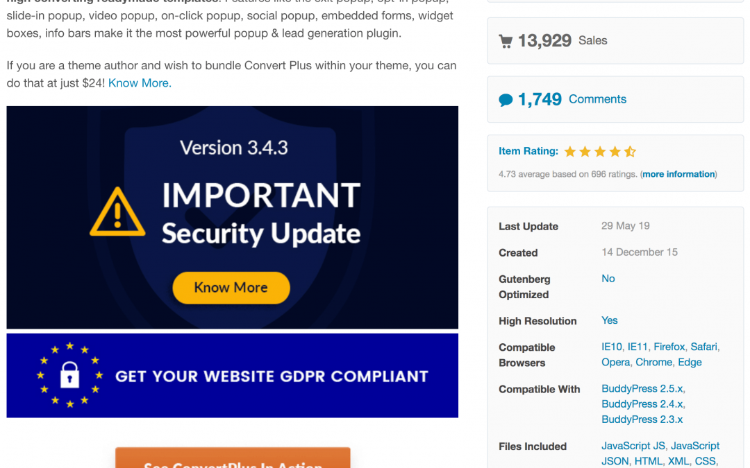 Critical Vulnerability Patched in Popular Convert Plus Plugin