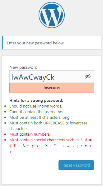 Password Policies Manager Plugin Update 1.2 – Support For Custom Login Pages