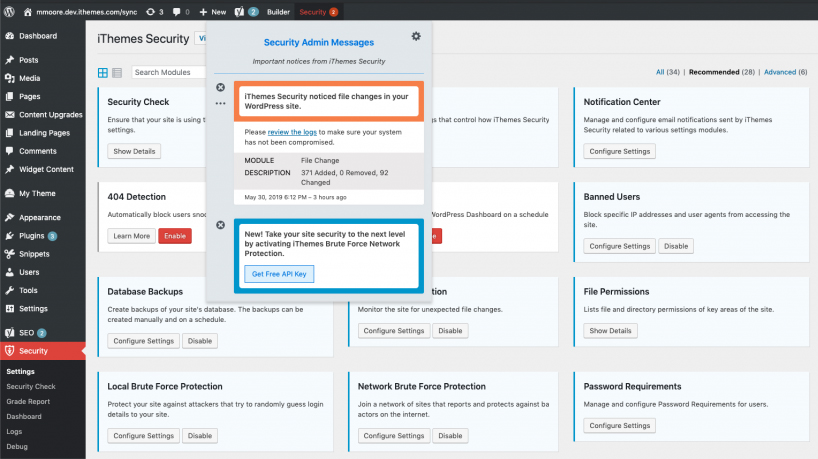 New! Never Miss a Critical Security Alert with the New Message Center in iThemes Security Pro