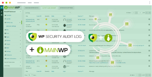 Activity Log for MainWP update 1.3