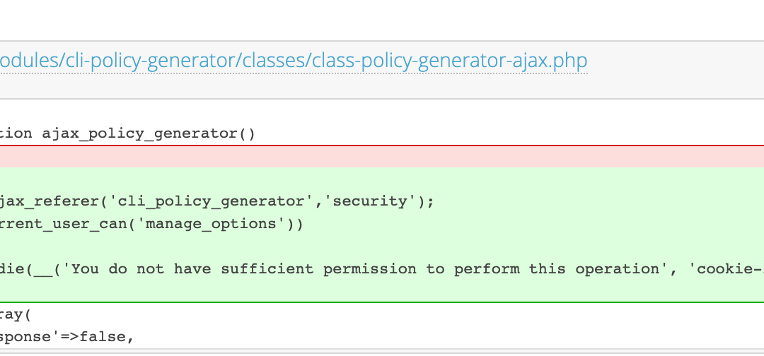 Improper Access Controls in GDPR Cookie Consent Plugin