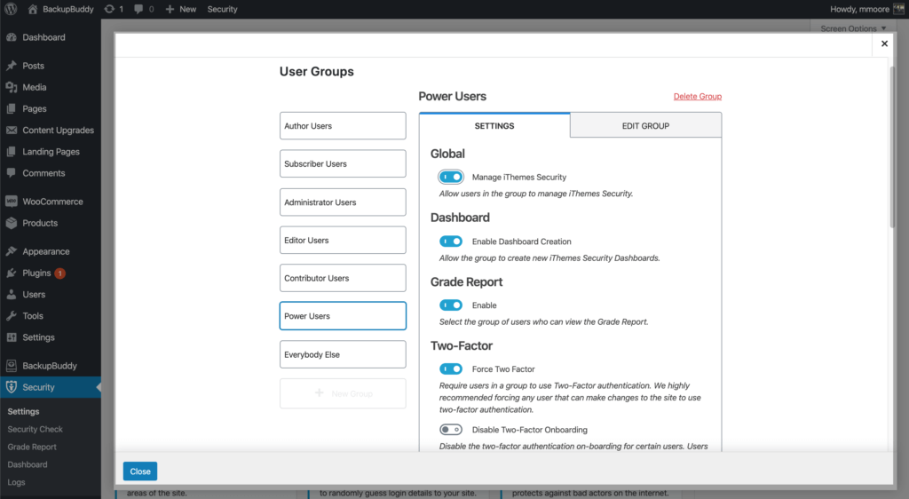 New! Save Time Securing WordPress With User Groups