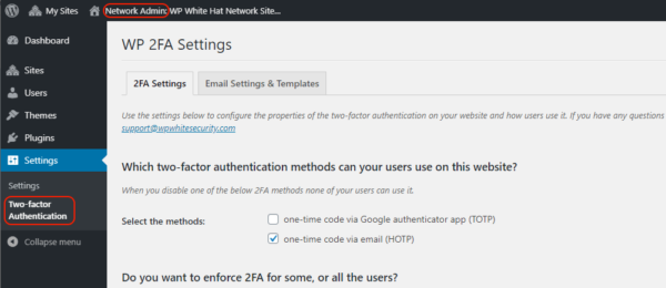 WP 2FA 1.2: Multisite networks support, configurable email notifications templates & other updates