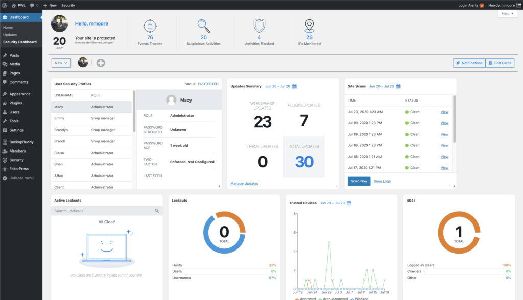iThemes Security Pro Feature Spotlight: Your WordPress Security Dashboard