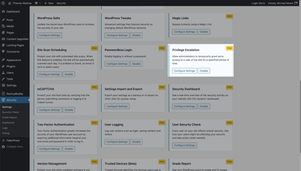 iThemes Security Pro Feature Spotlight – Privilege Escalation