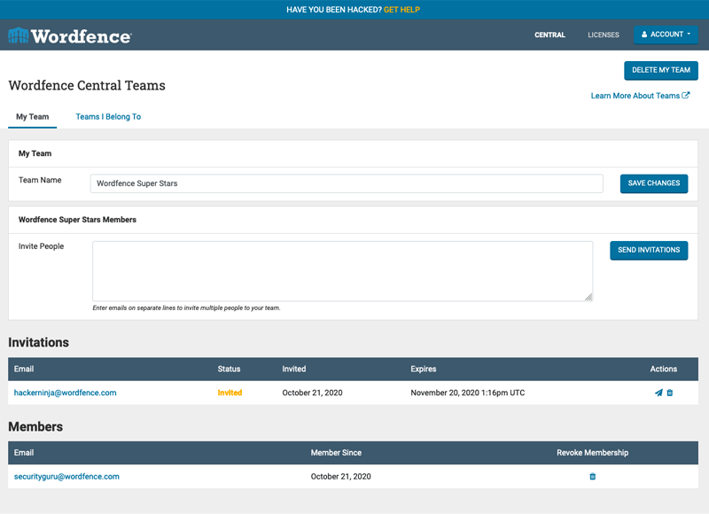 Introducing Wordfence Central Teams
