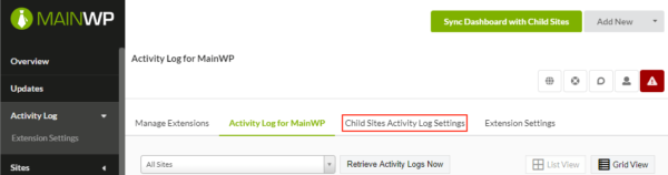 WP Activity Log 4.1.5: Support for new MainWP extension features & other updates
